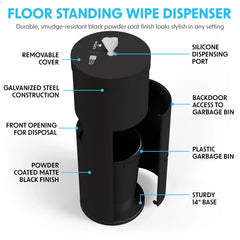 Dispensador de Piso para Toallas Húmedas